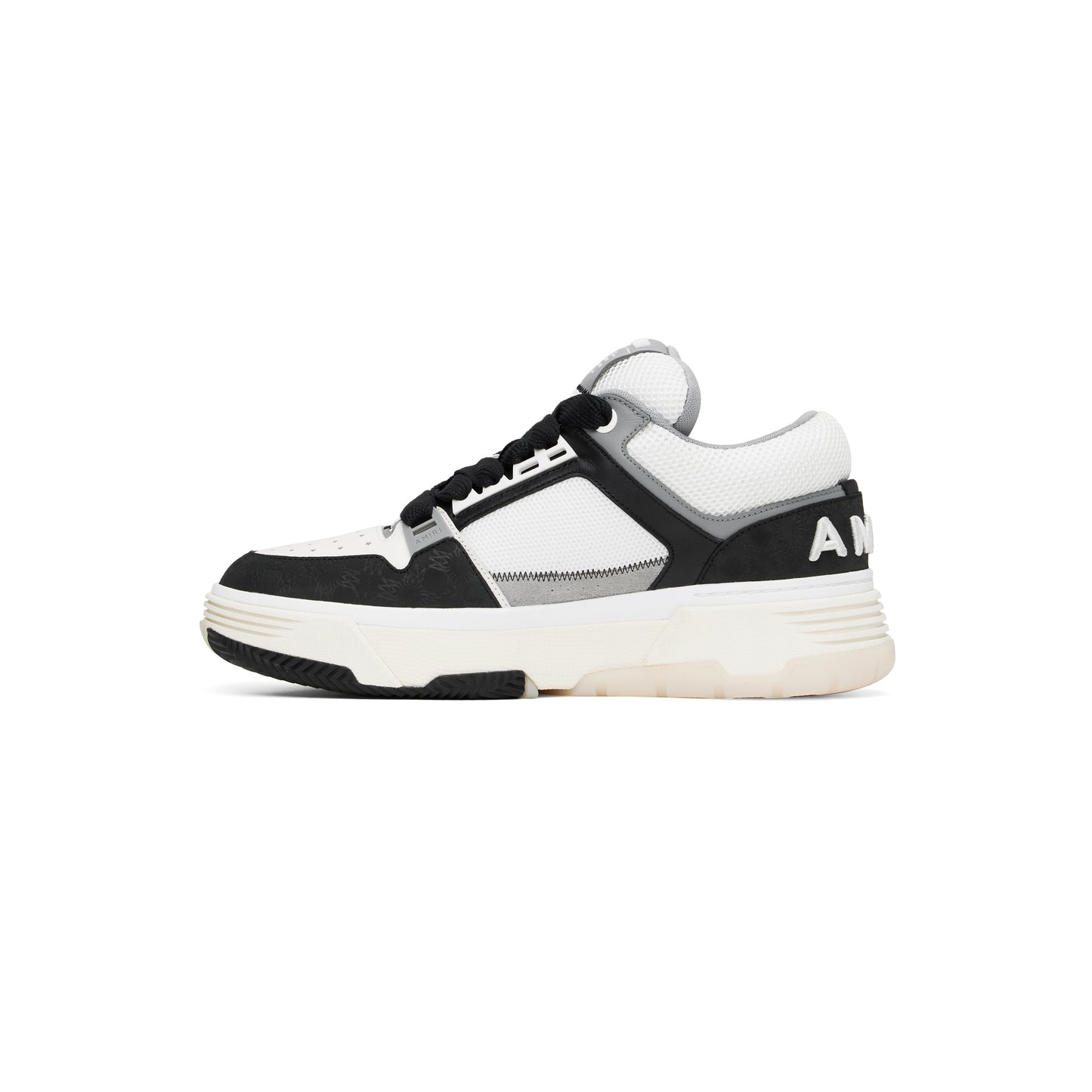 Amiri MA-1 White Black Quad Monogram Debossed