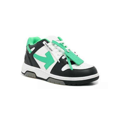 OFF-WHITE Out Of Office "OOO" Low Tops Black/Green