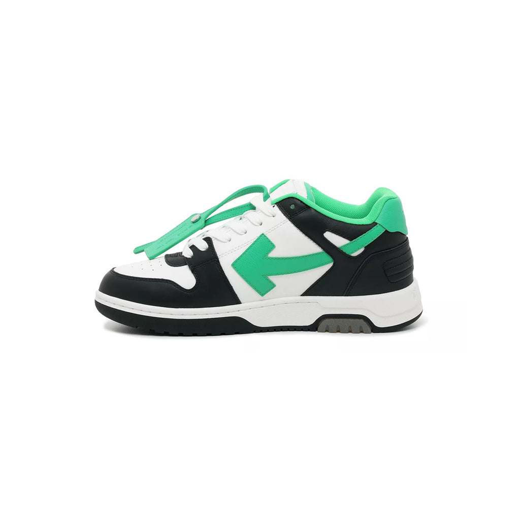 OFF-WHITE Out Of Office "OOO" Low Tops Black/Green