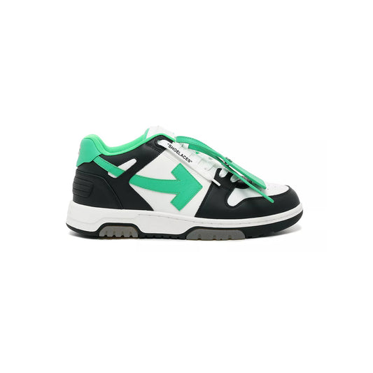 OFF-WHITE Out Of Office "OOO" Low Tops Black/Green