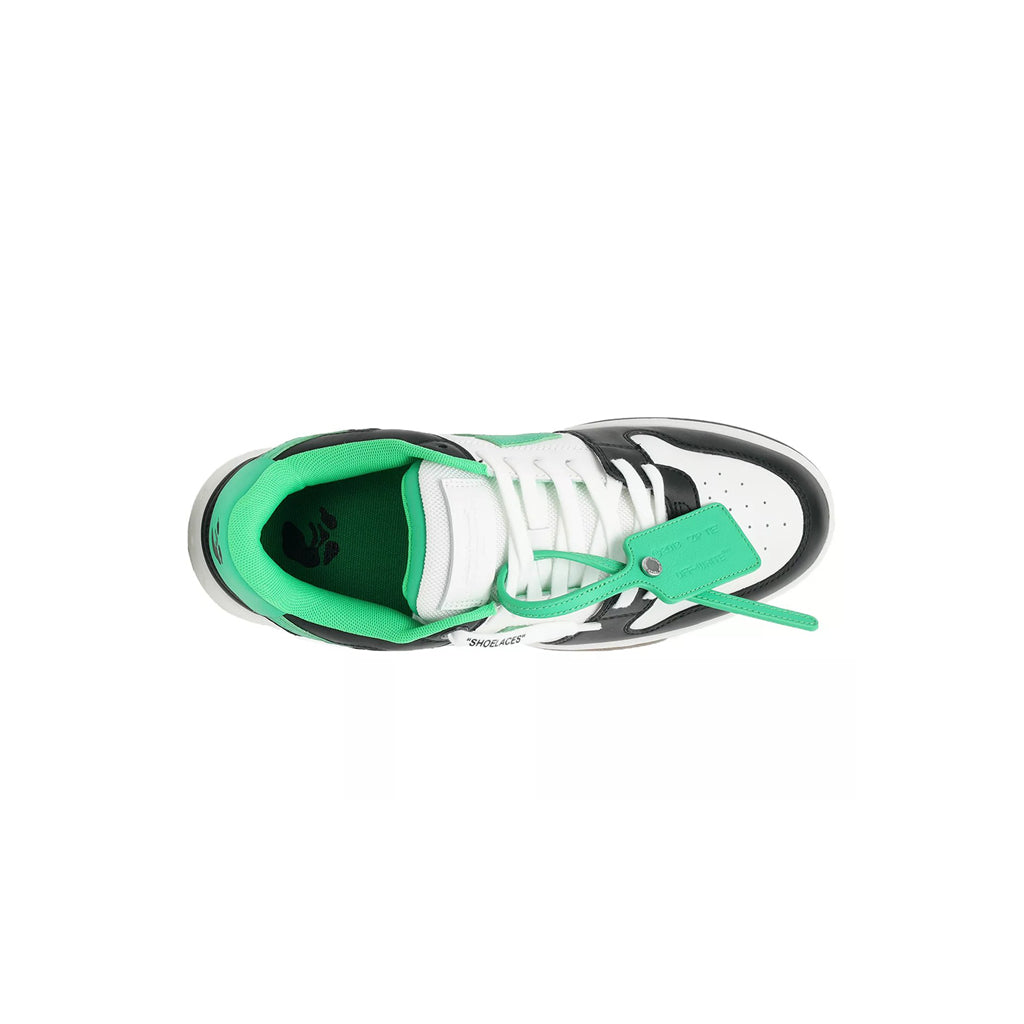 OFF-WHITE Out Of Office "OOO" Low Tops Black/Green